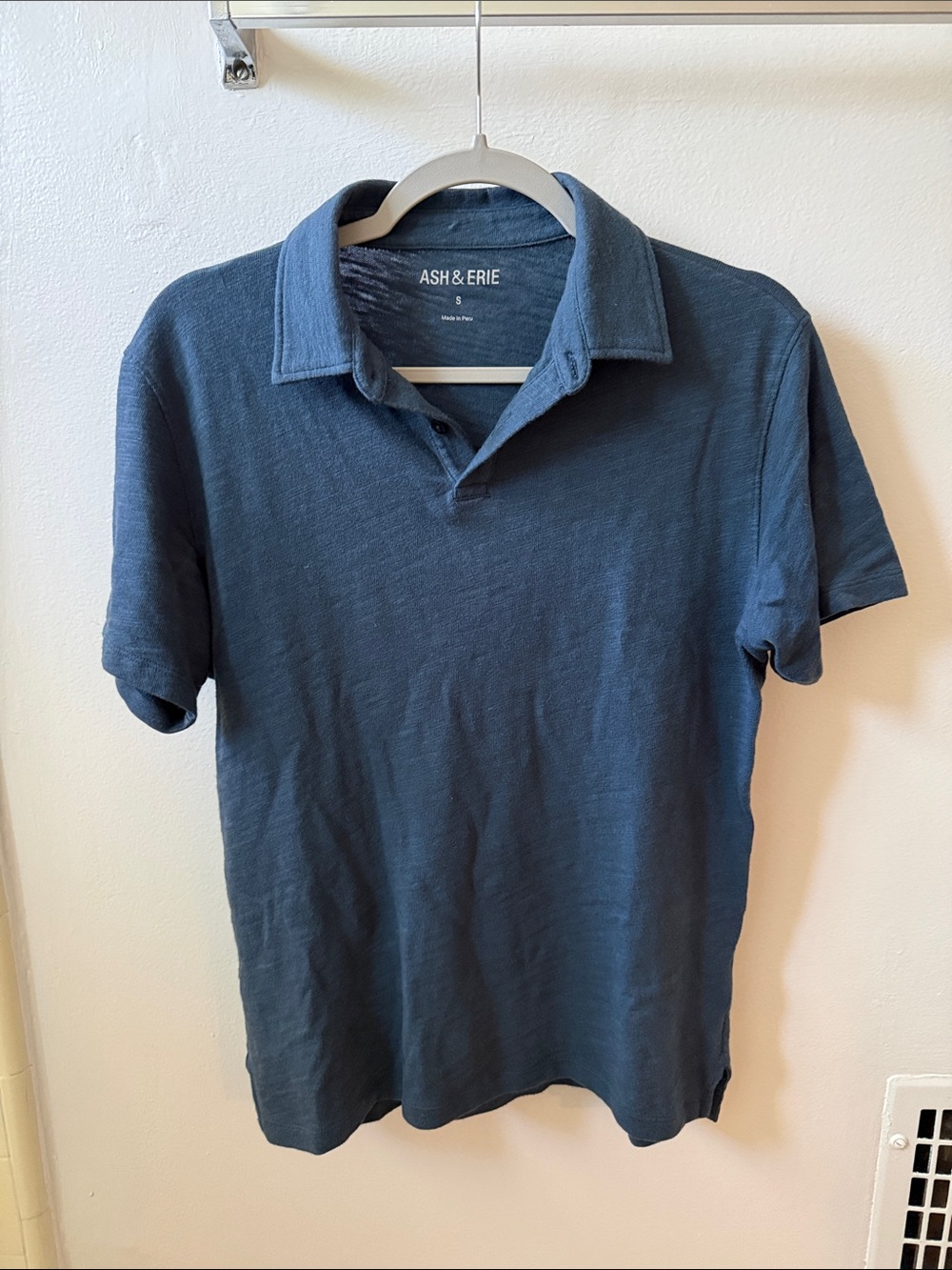 Ash & Erie Mens Blue Polo